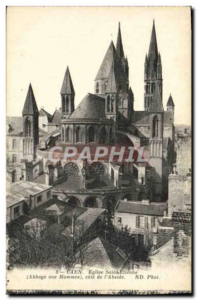 Caen — Kirche Saint-Étienne (Abbaye aux Hommes), Seiten des Aisles — ND. Phot. - Vorderseite