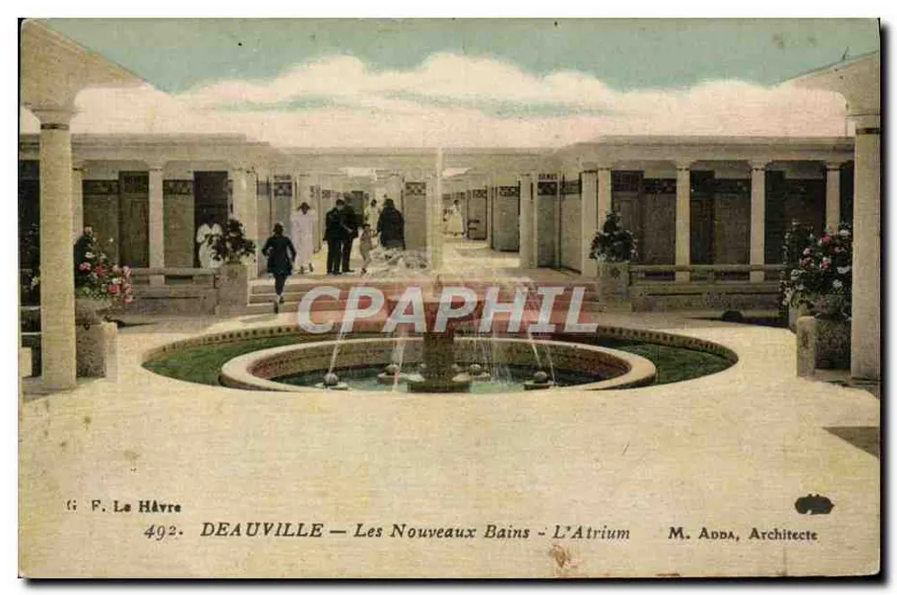 Deauville — Die Neuen Bäder — Das Atrium — M. Adda, Architekt - Vorderseite