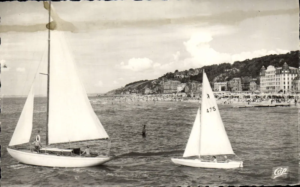 Deauville-Trouville — Die Yachten und die Strände — C.A.P. n° 8669 - Vorderseite
