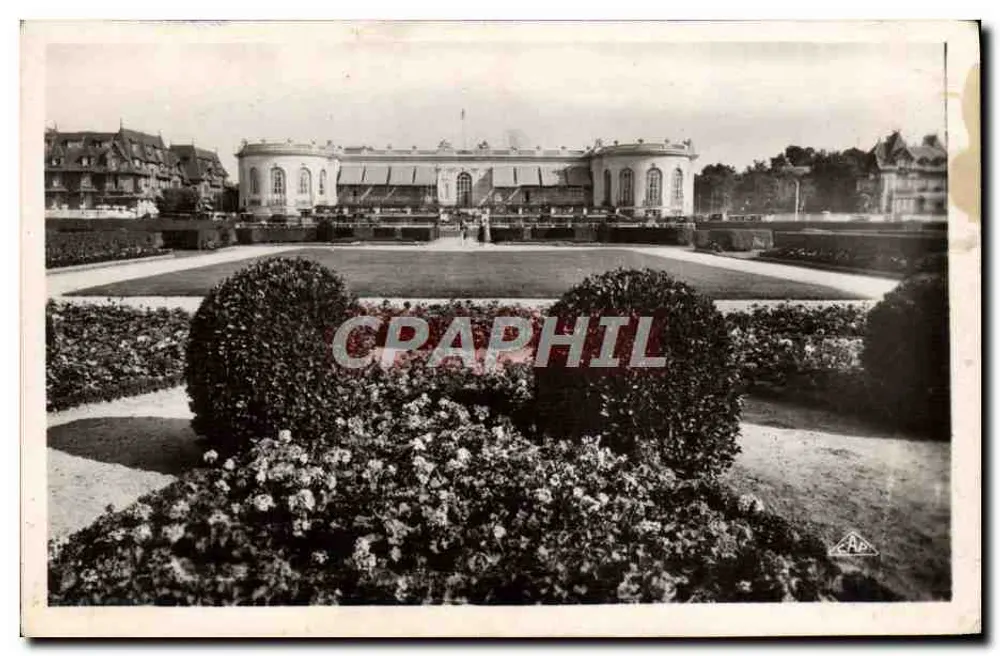Das Casino von Deauville — Blick auf den Garten und das Gebäude — Verlag C.A.P. Nr. 377 - Vorderseite