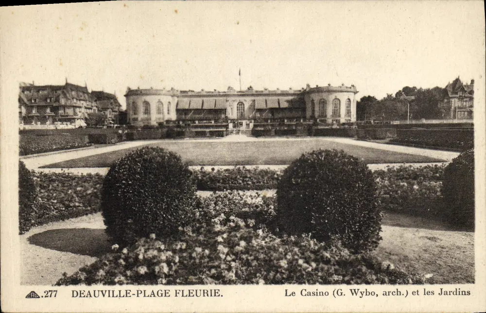 Deauville-Plage Fleurie — Das Casino (G. Wybo, Architekt) und die Gärten — n° 277 - Vorderseite