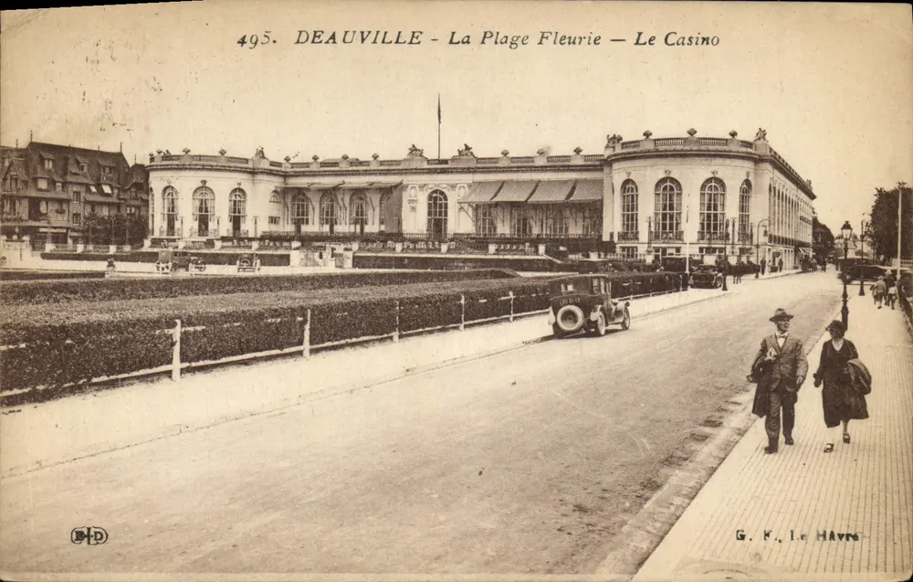 Deauville — La Plage Fleurie — Das Casino — G. K. Le Havre, Nr. 495 - Vorderseite