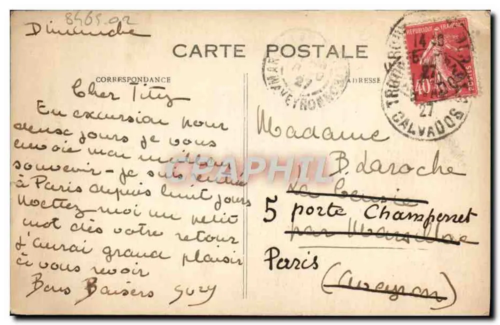 Deauville — La Plage Fleurie — Das Casino — G. K. Le Havre, Nr. 495 - Rückseite