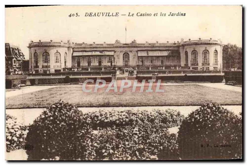 Deauville — O Casino e os Jardins — G. F. Le Sanno - Frente
