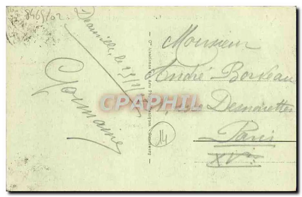Deauville - Blütenstrand - Das Casino und das Hotel Normandy - Rückseite
