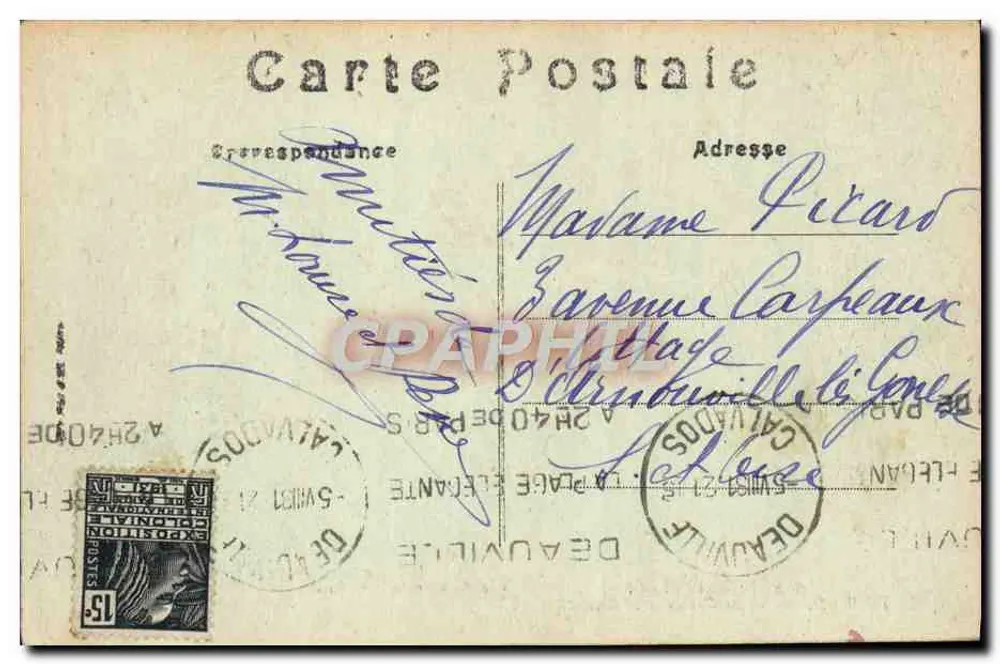 Deauville — Das Casino und das Royal Hotel — LL, n° 332 - Rückseite