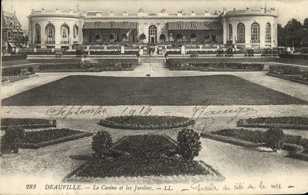 Deauville — Das Casino und die Gärten — LL. — Vorderseite zum Meer — Nr. 282 - Vorderseite