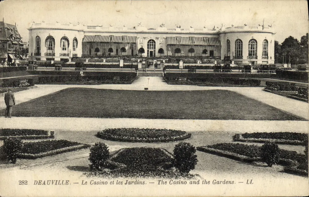 Deauville — Das Casino und die Gärten — LI. — Verlag Levy Fils et Cie, Paris - Vorderseite