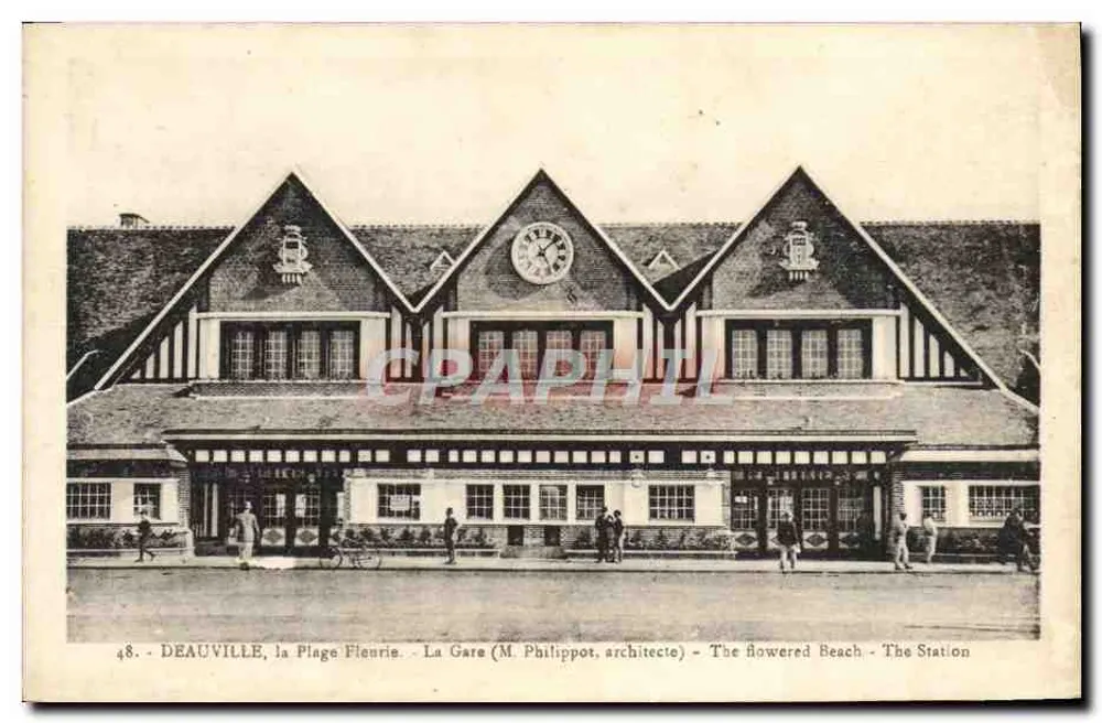 Deauville, la Plage Fleurie — Die Station (Herr Philippot, Architekt) — Edition La Cigogne - Vorderseite