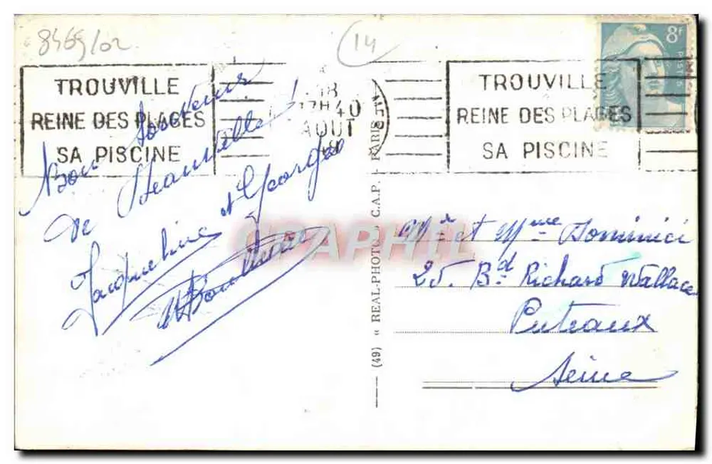 Deauville - Die blühende Strandpromenade - Das Normandy Hotel - Rückseite