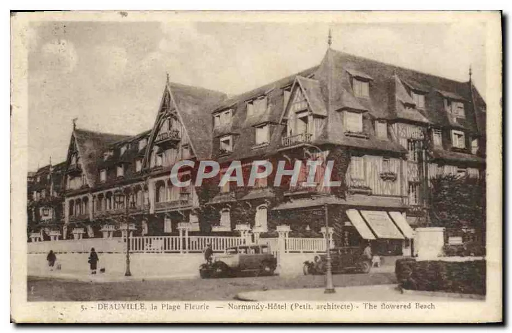 Deauville, die Blütenstrände — Normandy-Hôtel (Petit, Architekt) - Vorderseite