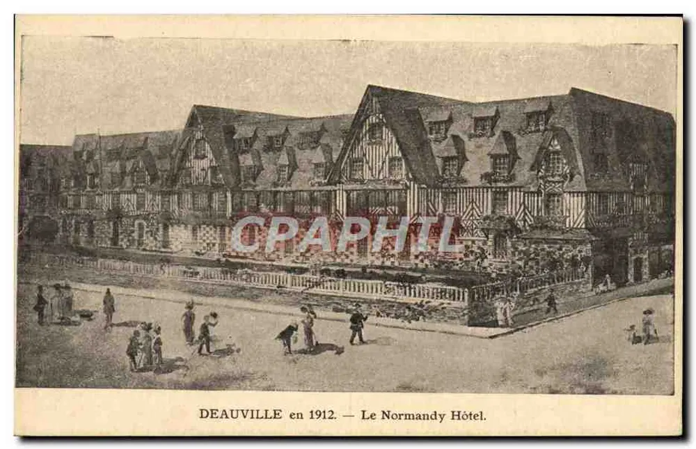 Deauville em 1912 — O Normandy Hôtel - Frente