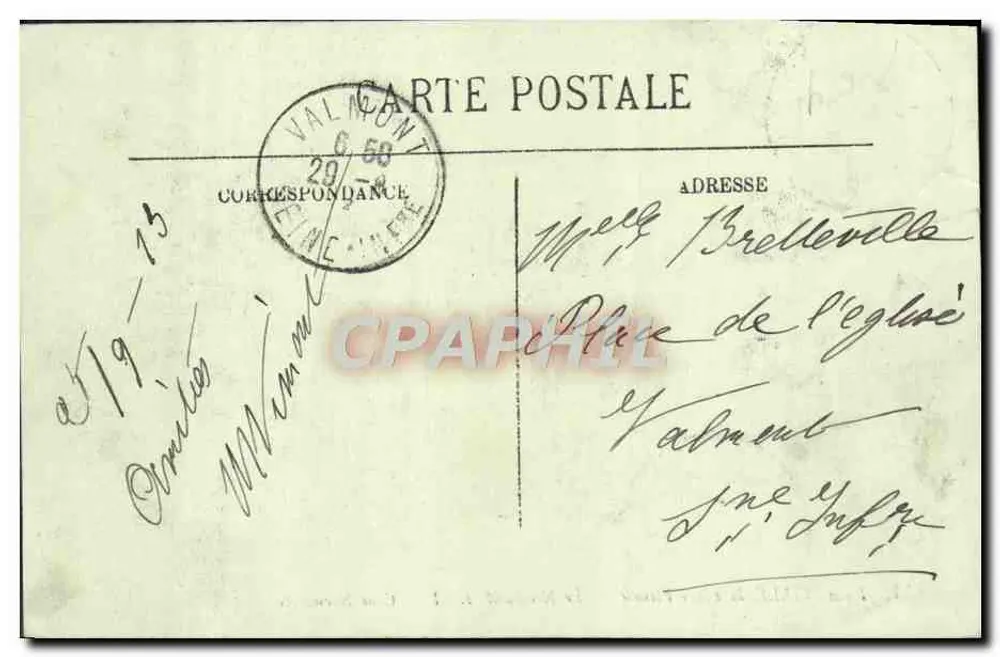 Deauville, Die blühende Strandpromenade — Das Normandy-Hotel — Normannische Hofgarten — LL — n°255 - Rückseite