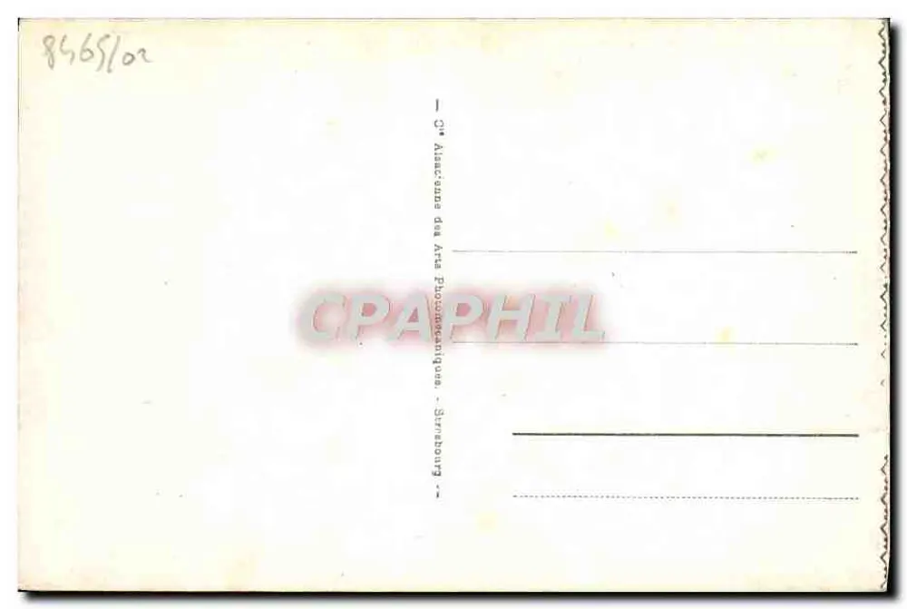 Deauville - Blütenstrand - Der Garten des Casinos — Verlag: Cie Alsacienne des Arts Photogrammatiques, Straßburg — Seriennummer 150 - Rückseite