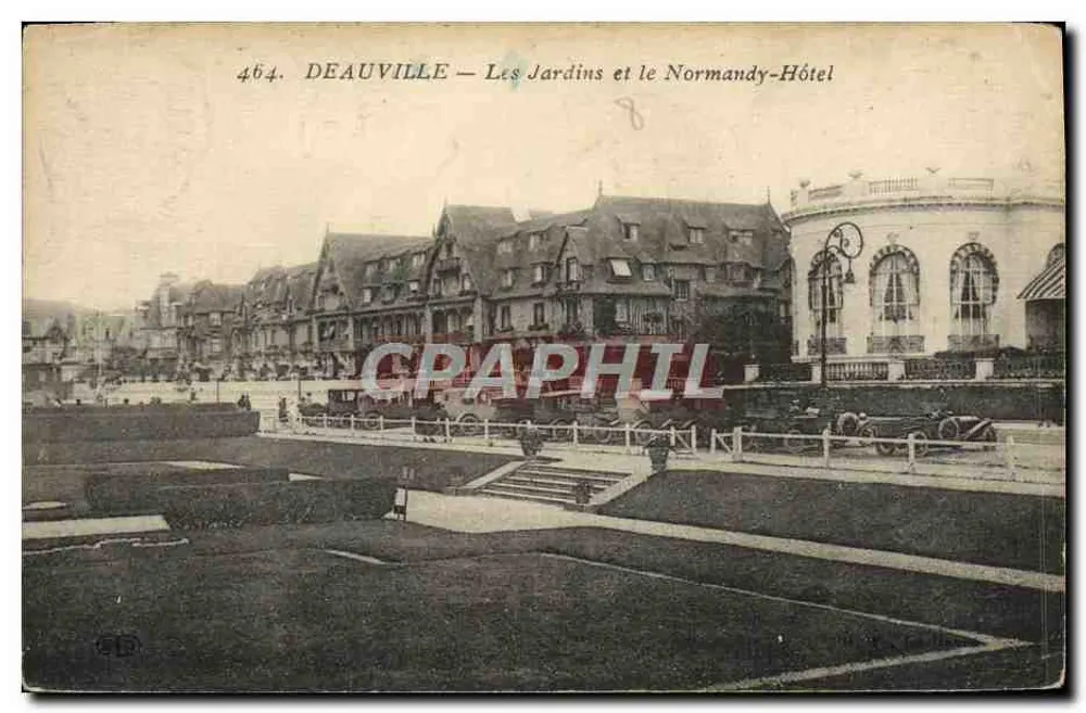 Deauville — Die Gärten und das Hotel Normandy - Vorderseite