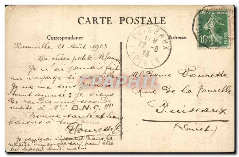 Deauville — Die Gärten und das Hotel Normandy - Rückseite