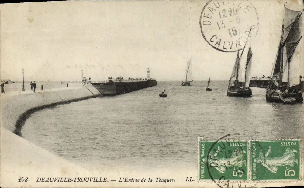 Deauville-Trouville — Der Eingang zur Touques — LL Nr. 258 - Vorderseite