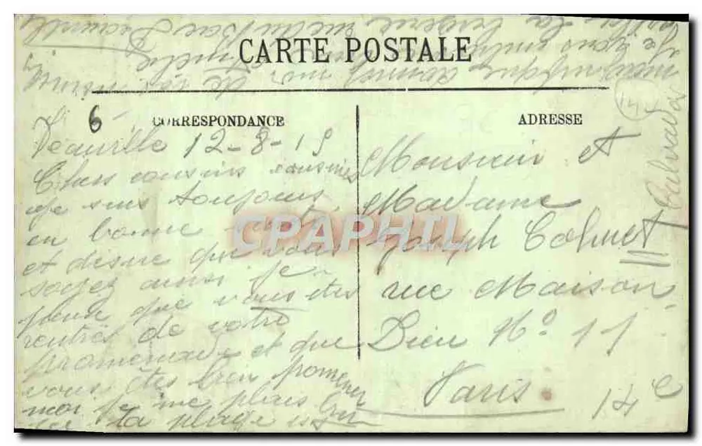 Deauville-Trouville — Der Eingang zur Touques — LL Nr. 258 - Rückseite