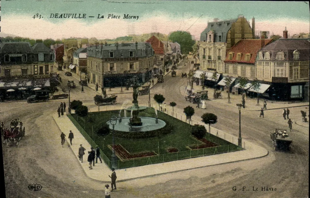 Deauville — Place Morny — G. F. Le Havre, n°483 - Vorderseite