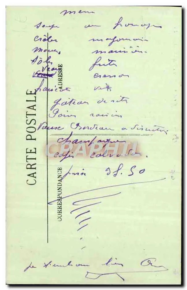 Deauville — A Rue du Cercle — LL, n° 214 - Verso