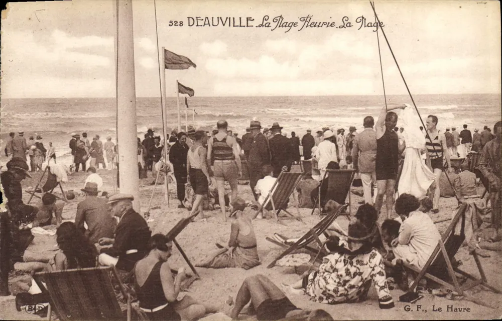 Deauville — Der Blühende Strand. Der Strand — G. F., Le Havre - Vorderseite