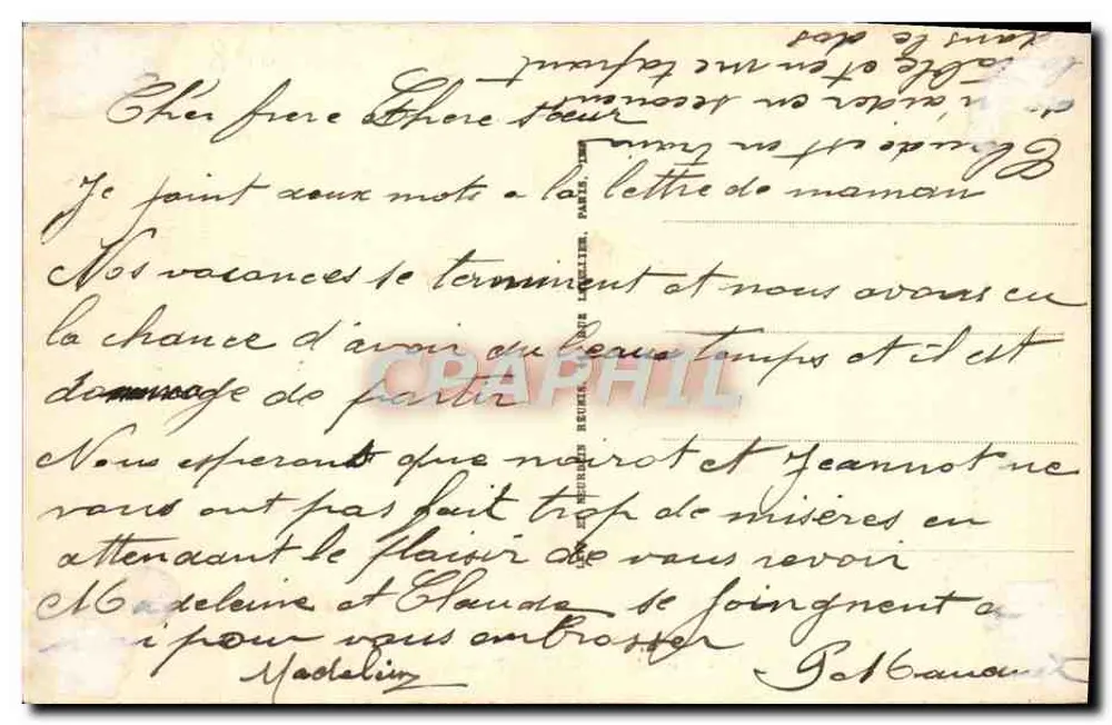 Deauville — Dancing na Praia — editor A. L. H. n° 723 - Verso