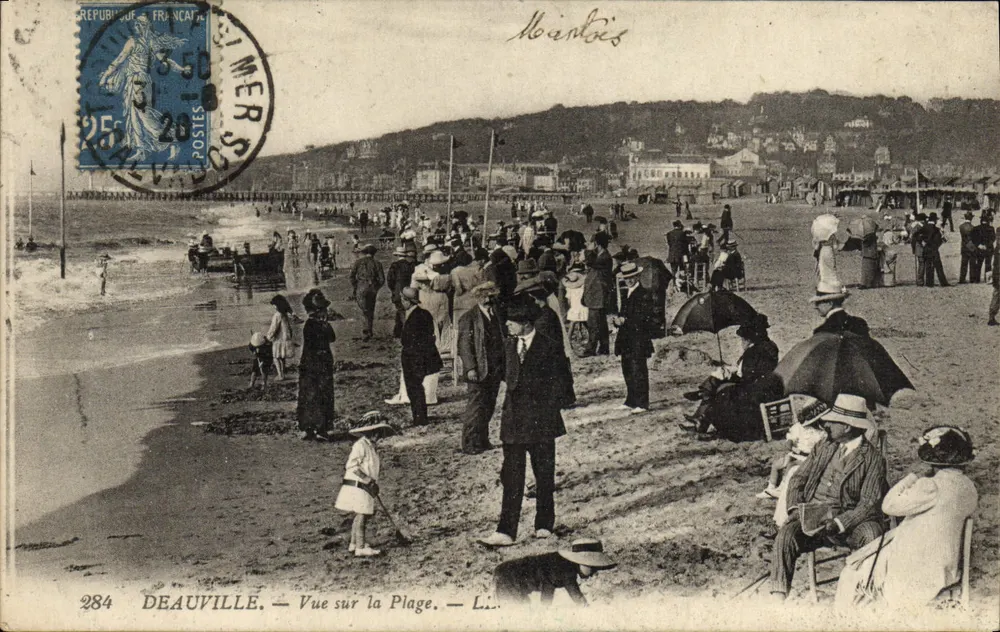 Deauville — Vista da Praia — L.I. — n°284 - Frente