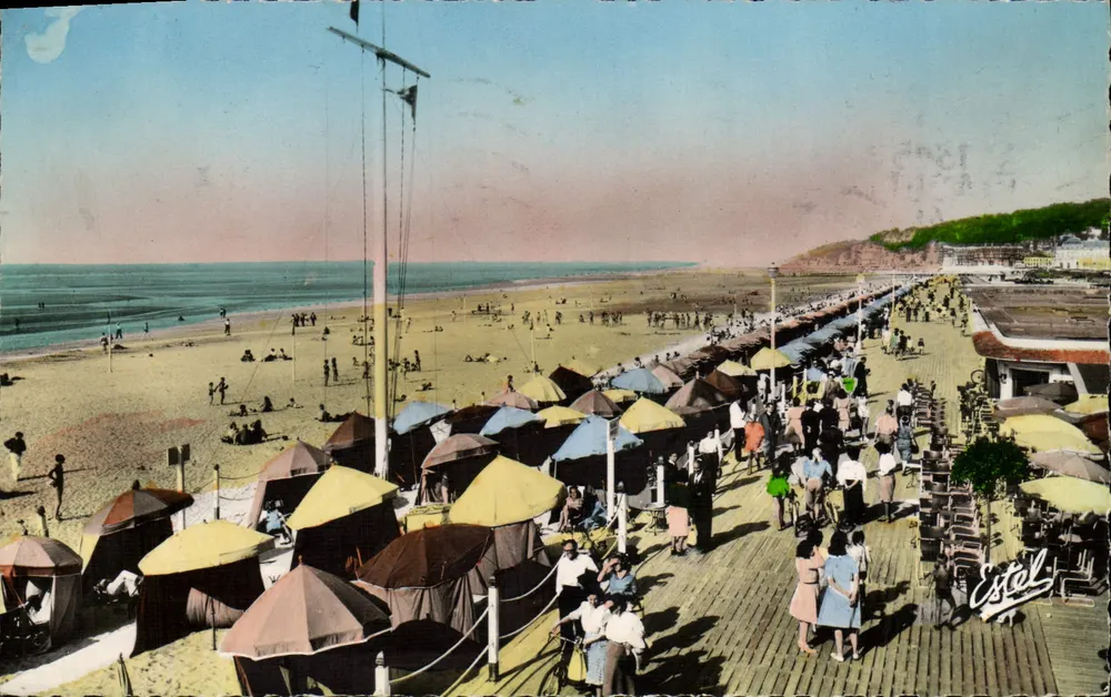 Planches i plaża przed barem — Estel — Wydawnictwo Estel, XV - Awers