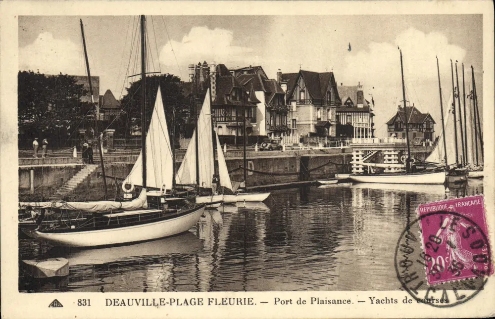 Deauville-Plage Fleurie — Hafen der Freizeit — Renn-Yachten — n°831 - Vorderseite