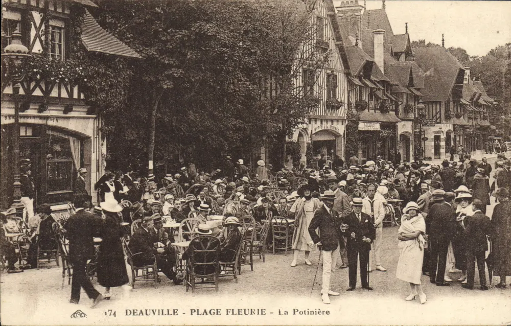 Deauville - Blütenstrand - La Potinière — Verlag La Potinière, Nr. 174 - Vorderseite