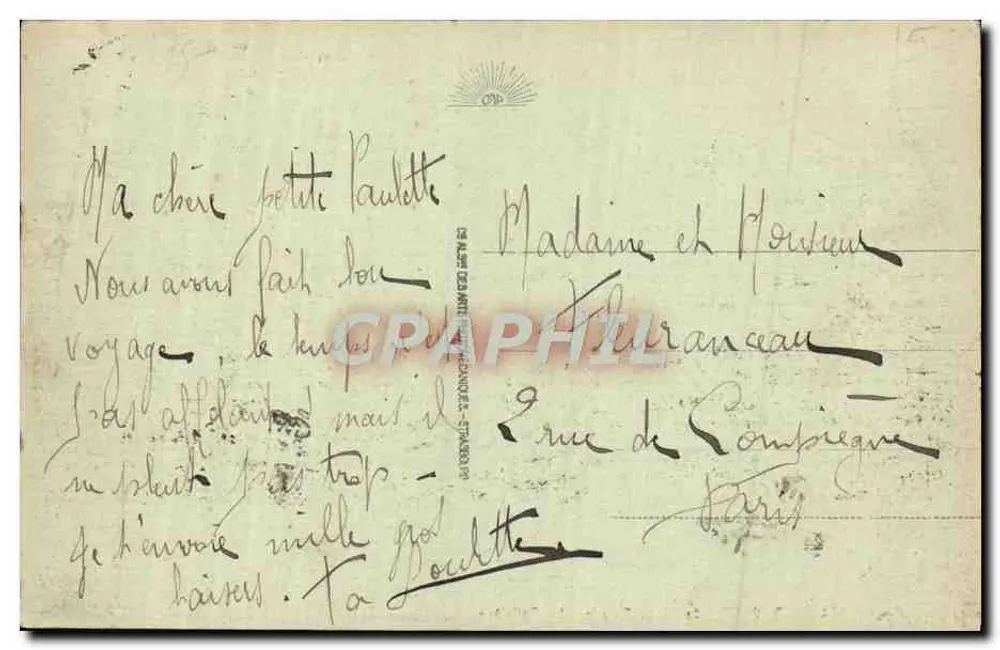 Deauville - Die Blühende Strände - La Potinière — Verlag Benjouis & Massié, n° 174 - Rückseite