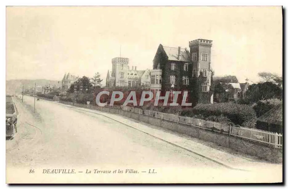 Deauville — Die Terrasse und die Villen — LL. Nr. 86 - Vorderseite