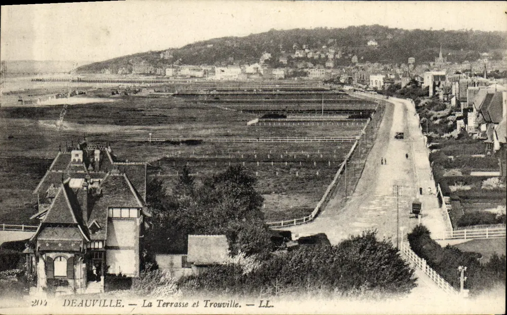 Deauville — Die Terrasse und Trouville — LL — n°204 - Vorderseite