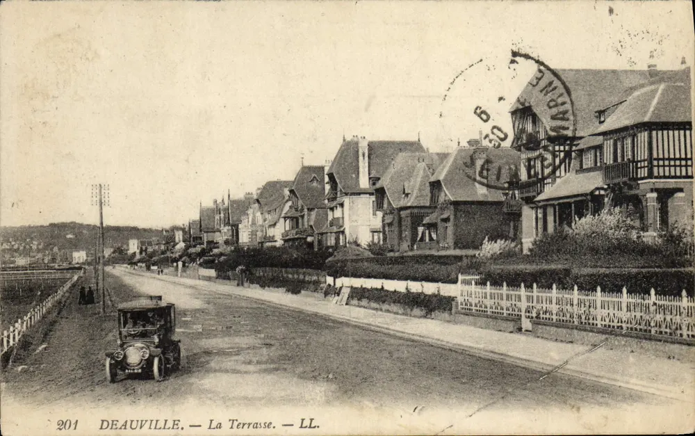 Deauville — La Terrasse — LL. — Éditeur LL. — N° 201 - Frente
