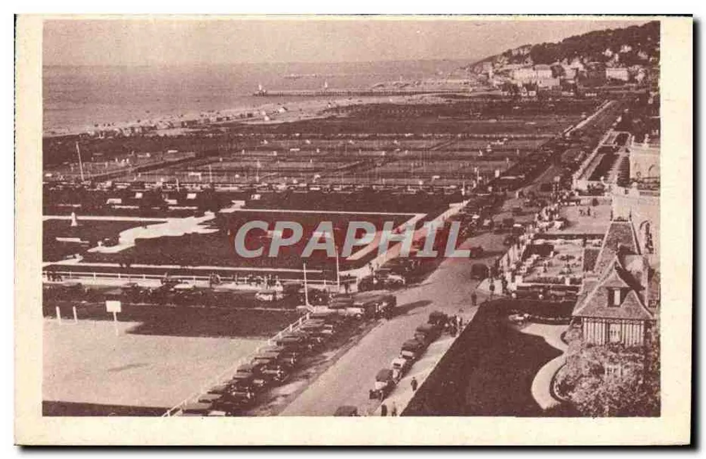 Deauville — Allgemeiner Blick auf die Gärten und den Strand — unbekannter Verlag, Seriennummer 846502 - Vorderseite