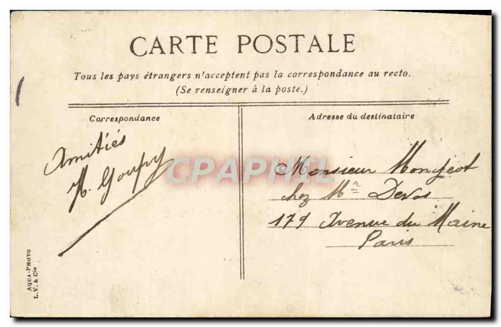 Deauville — Les yachts et l'avant-port — L.V. & Cie - Rückseite