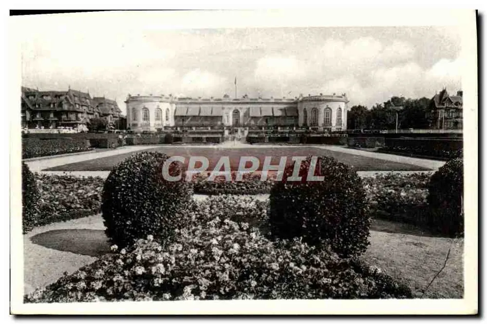Deauville-La Plage Fleurie — Das Casino (G. Wybo, arch.) und die Gärten - Vorderseite