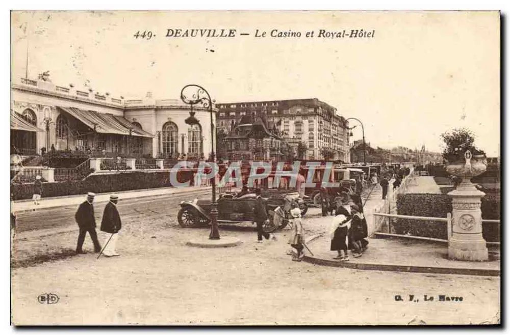 Deauville — Das Casino und Royal-Hôtel — G. V., Le Havre, n°449 - Vorderseite