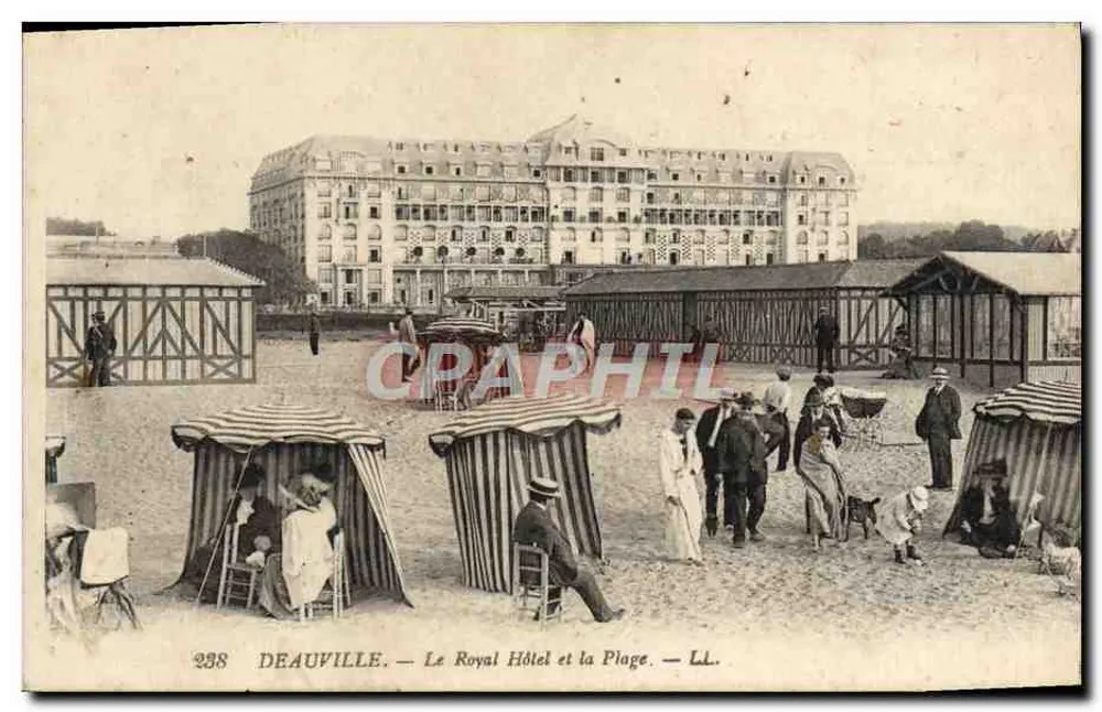 Deauville — Das Royal Hotel und der Strand — LL. — Nr. 238 - Vorderseite