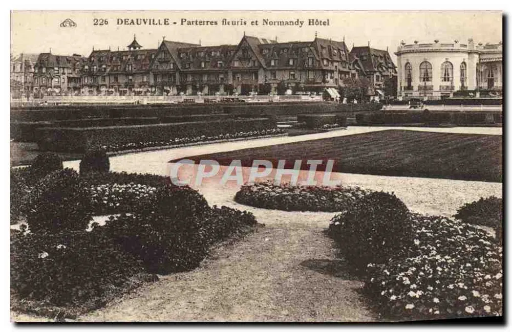 Deauville - Blumenbeete und Hotel Normandy — anonymer Verleger, Nr. 226 - Vorderseite