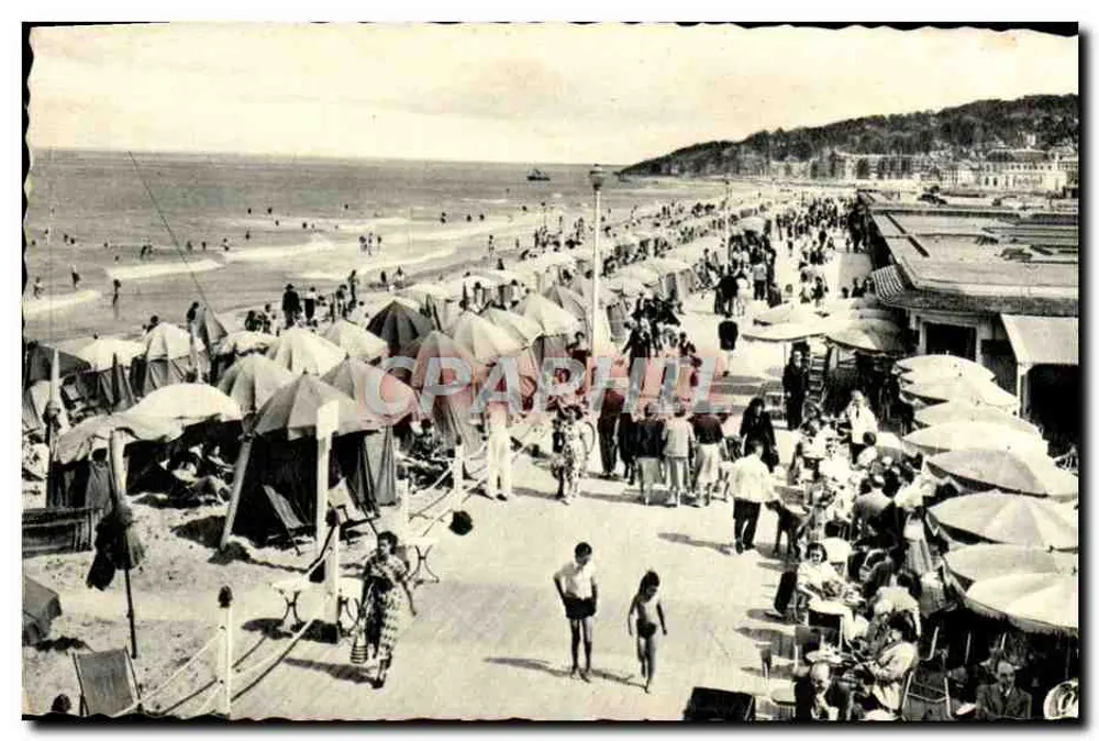 Deauville — La Plage fleurie, Cap 242, Les Planches et le Bar du Soleil — Cie des Arts Photomécaniques, Paris - Vorderseite