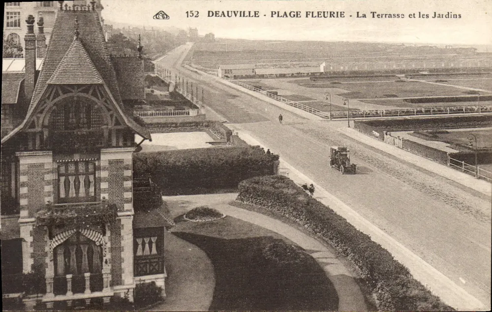 Deauville - Blühende Strandpromenade - Die Terrasse und die Gärten — Verlag CP-ALSACIENNE DES ARTS PHOTOGRAPHIQUES, Straßburg, n° 152 - Vorderseite