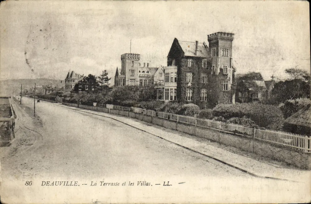 Deauville — Die Terrasse und die Villen — LL. — n°86 - Vorderseite
