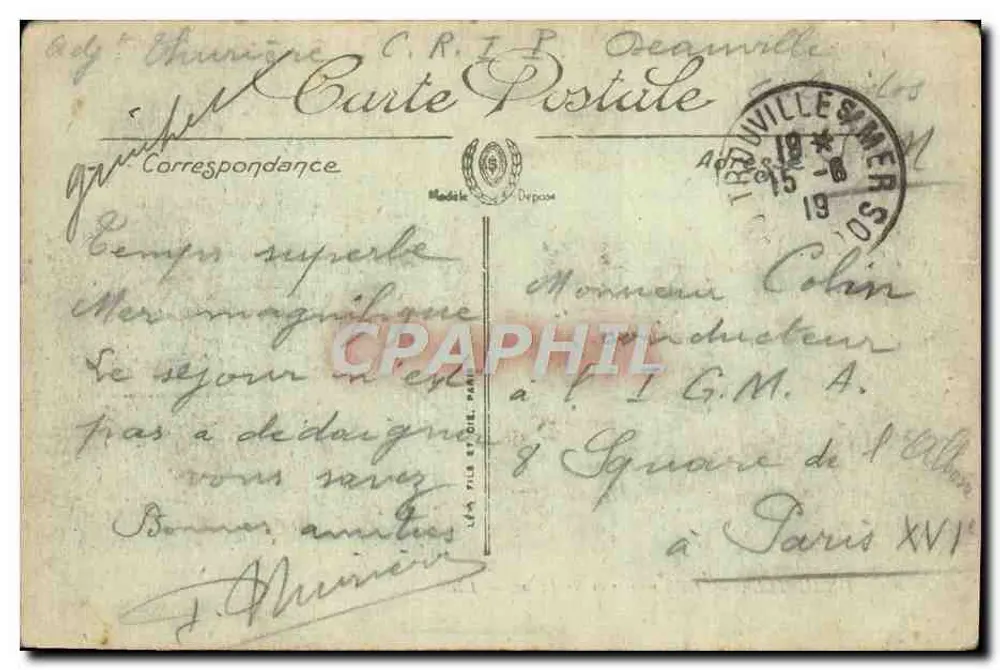 Deauville — Die Terrasse und die Villen — LL. — n°86 - Rückseite