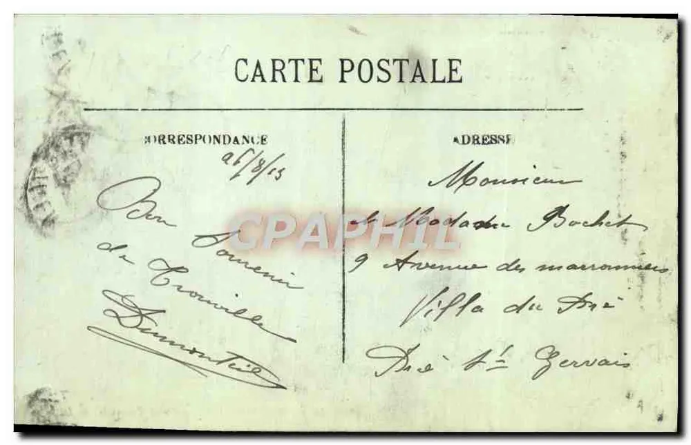 Deauville — Die Terrasse und Trouville — LL. — Nr. 204 - Rückseite