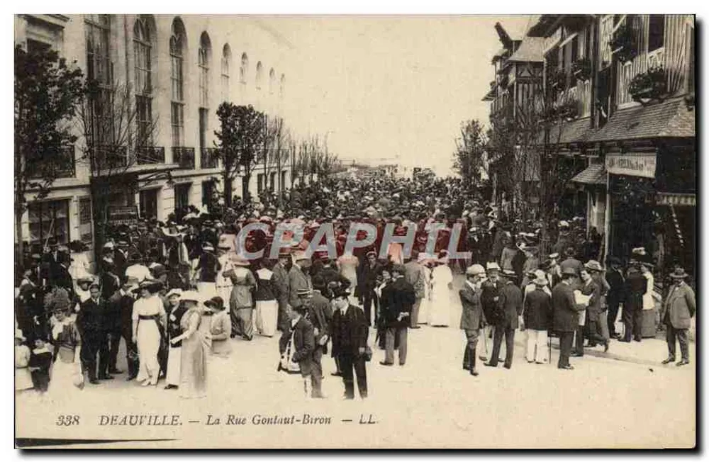 Deauville — La Rue Gontran-Biron — LL. n°338 - Recto