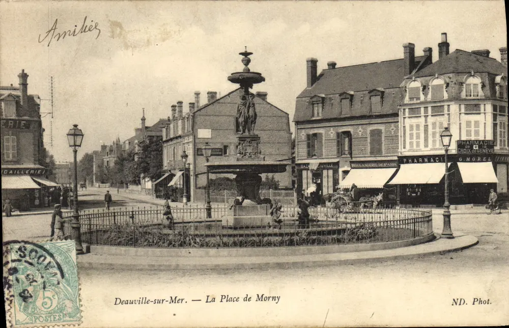Deauville-sur-Mer — Ansicht der Place de Morny — ND. Foto. - Vorderseite