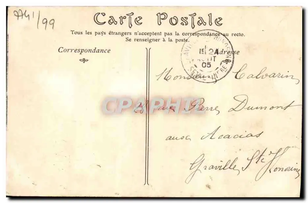 Deauville-sur-Mer — Ansicht der Place de Morny — ND. Foto. - Rückseite