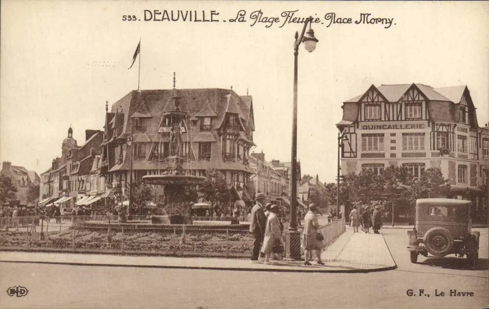 Deauville. Die Blumenplatte. Place Morny. — G. F., Le Havre. N° 553. - Vorderseite