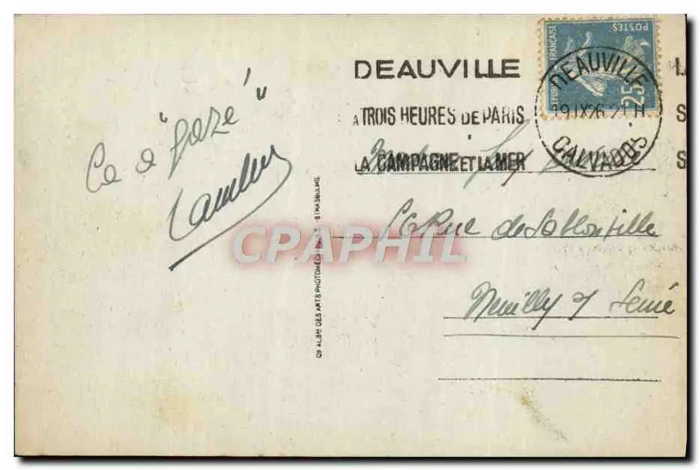 Deauville - Die blühende Strandpromenade — La Place Morny — CAP - Rückseite